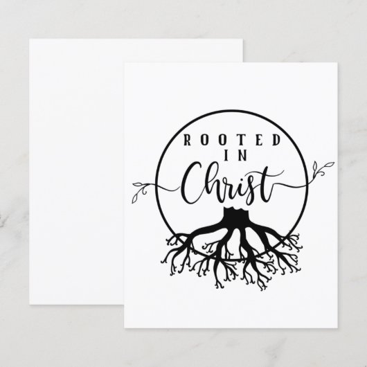 Papier Rooted in Christ (Devant / Derrière)