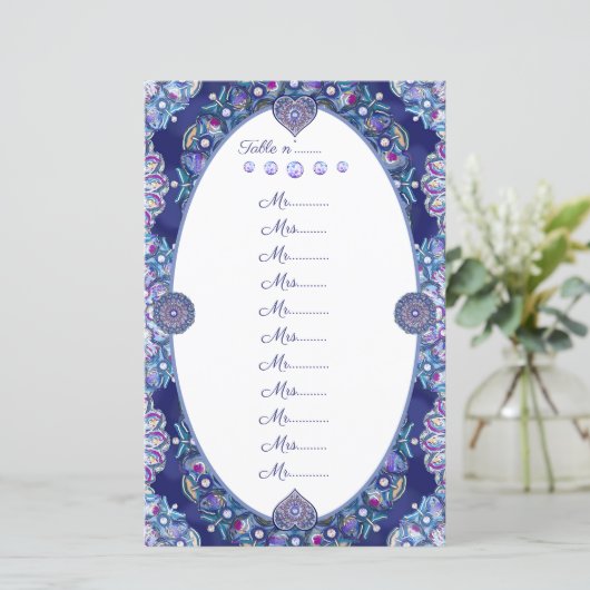 Papier Rosace bleue (Debout devant)