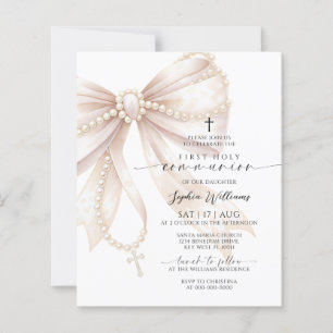 Papier Rosaire à petit prix Invitation pour la Première C