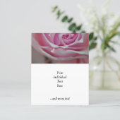 Papier rose avec le coeur rose (Debout devant)