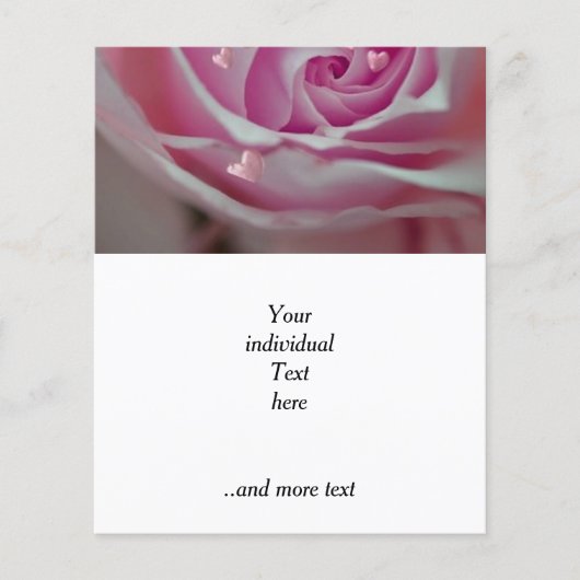 Papier rose avec le coeur rose (Devant)