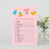 Papier Rose Baby toys Baby word scrambule jeu (Debout devant)