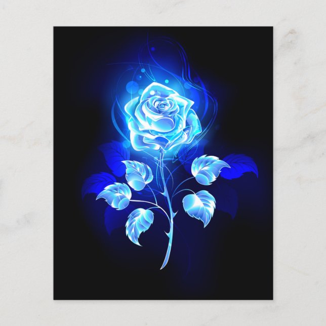 Papier Rose bleu brûlant (Devant)