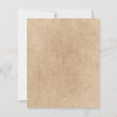 Papier Rose bleu rustique mariage floral Enregistrer la d (Dos)