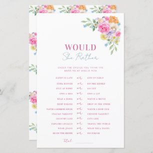 Papier Rose Blue Fête des mariées Voudrait-Elle Plutôt Jo