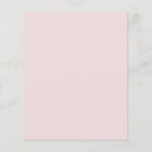 Papier Rose Blush | 80e Invitation d'anniversaire du budg (Dos)