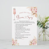 Papier Rose Boho Rose Soiree Fête des mariées Salle Dire  (Debout devant)