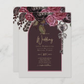 Papier ROSE BOTHIQUE Bourgogne Mariage de automne (Devant / Derrière)