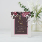 Papier ROSE BOTHIQUE Bourgogne Mariage de automne (Debout devant)
