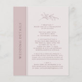 Papier Rose Budget Gold Blush Monogram Mariage Invitation (Dos)