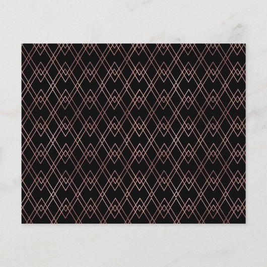 Papier ROSE BUDGET Gold manuscrit Enregistrer la date (Dos)