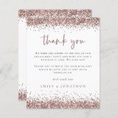 Papier Rose Budget Gold Parties scintillant Engagement Pa (Devant / Derrière)