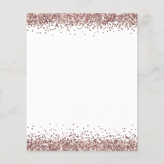 Papier Rose Budget Gold Parties scintillant Engagement Pa (Dos)