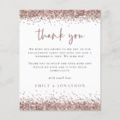 Papier Rose Budget Gold Parties scintillant Engagement Pa (Devant)