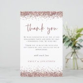 Papier Rose Budget Gold Parties scintillant Engagement Pa (Debout devant)