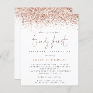 Papier Rose Budget Parties scintillant Girly Vingt-et-uni