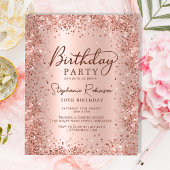 Papier Rose Budget Parties scintillant or 10e anniversair