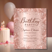 Papier Rose Budget Parties scintillant or 13e anniversair
