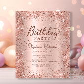 Papier Rose Budget Parties scintillant or 13e anniversair