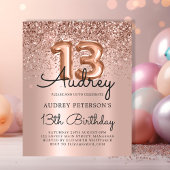 Papier Rose Budget Parties scintillant or 13e anniversair