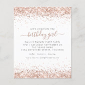 Papier Rose Budget Parties scintillant or 21e anniversair (Devant)