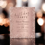 Papier Rose Budget Parties scintillant or 21e anniversair<br><div class="desc">Fêtez le 21ème anniversaire avec une touche pétillante, tout en gardant les choses à l'ordre du jour ! Le Budget Rose Gold Parties scintillant 21st Birthday Invitation offre un magnifique design de parties scintillant rose or, parfait pour marquer cet anniversaire jalon. Cette invitation abordable mais élégante assure que votre célébration...</div>