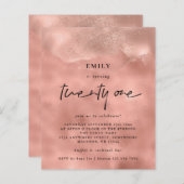 Papier Rose Budget Parties scintillant Or 21ème partie In (Devant / Derrière)