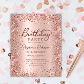 Papier Rose Budget Parties scintillant or 30e anniversair