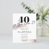 Papier Rose Budget Parties scintillant or 40e anniversair (Debout devant)