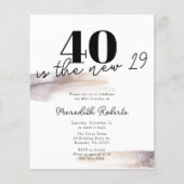 Papier Rose Budget Parties scintillant or 40e anniversair (Devant)