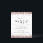 Papier Rose budget Parties scintillant or blanc Invitatio<br><div class="desc">Un rapport qualité-prix BUDGET alternative sur une taille plus petite 4, 5 x 5, 6" semi-brillant poids 110lbs, qui est d'une épaisseur similaire à une carte postale (cependant ne convient pas à l'utilisation comme carte postale.) VEUILLEZ NOTER qu'il y a UN invitation par feuille. Parties scintillant d'or rose White 21st...</div>