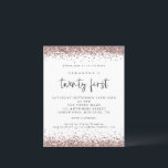 Papier Rose budget Parties scintillant or blanc Invitatio<br><div class="desc">Un rapport qualité-prix BUDGET alternative sur une taille plus petite 4, 5 x 5, 6" semi-brillant poids 110lbs, qui est d'une épaisseur similaire à une carte postale (cependant ne convient pas à l'utilisation comme carte postale.) VEUILLEZ NOTER qu'il y a UN invitation par feuille. Parties scintillant d'or rose White 21st...</div>