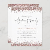 Papier Rose Budget Parties scintillant or  de retraite In (Devant / Derrière)