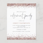 Papier Rose Budget Parties scintillant or  de retraite In (Devant)