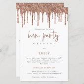 Papier Rose budget Parties scintillant or Drift Hen Weeke (Devant / Derrière)