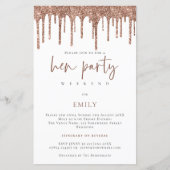 Papier Rose budget Parties scintillant or Drift Hen Weeke (Devant)