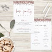 Papier Rose Budget Parties scintillant or Hen Party Weeke