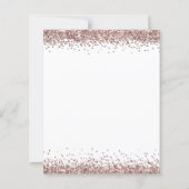 Papier Rose Budget Parties scintillant or Mariage Invitat (Dos)