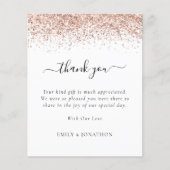 Papier Rose Budget Parties scintillant or Mariage photo M (Devant)