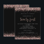 Papier Rose Budget Parties scintillant or Noir 21e Invita<br><div class="desc">Un rapport qualité-prix BUDGET alternative sur une taille plus petite 4, 5 x 5, 6" semi-brillant poids 110lbs, qui est d'une épaisseur similaire à une carte postale (cependant ne convient pas à l'utilisation comme carte postale.) VEUILLEZ NOTER qu'il y a UN invitation par feuille. Rose Gold Parties scintillant Black 21st...</div>