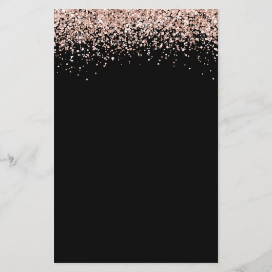 Papier Rose Budget Parties scintillant or Noir Hen Night  (Dos)