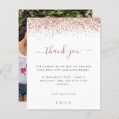 Papier Rose Budget Parties scintillant or photo Hen Party (Devant / Derrière)