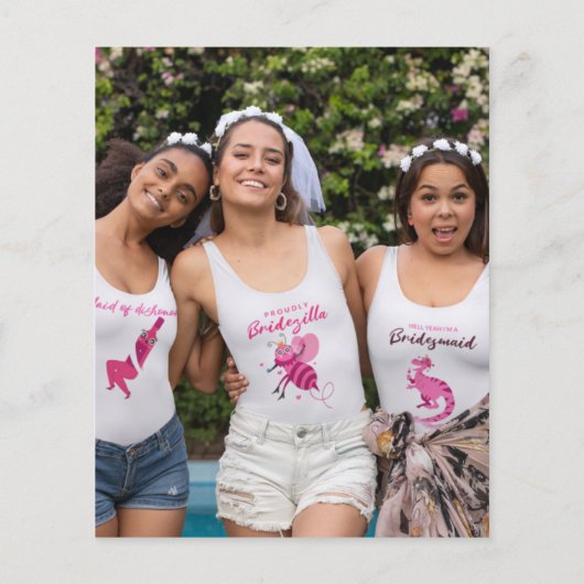 Papier Rose Budget Parties scintillant or photo Hen Party (Dos)