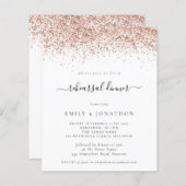 Papier Rose Budget Parties scintillant Or Répétition Dîne (Devant / Derrière)