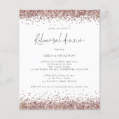 Papier Rose Budget Parties scintillant Or Répétition Dîne (Devant)