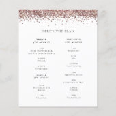Papier Rose Budget Parties scintillant or Week-end Hen In (Dos)