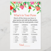 Papier Rose Ce qui est dans votre jeu de bourse (Devant)