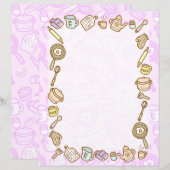 Papier rose Cuisinière (Devant / Derrière)