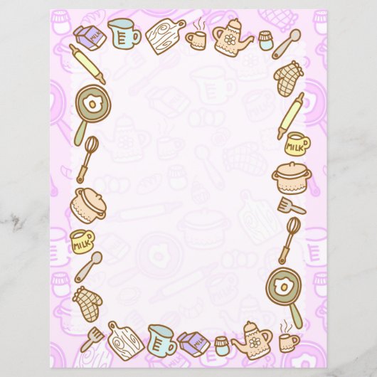 Papier rose Cuisinière (Devant)