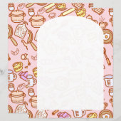 Papier rose Cuisinière (Devant / Derrière)